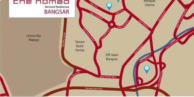 Bangsar کوالالمپور نقشہ