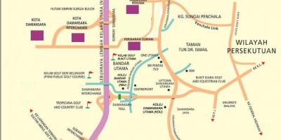 Damansara نقشہ کوالالمپور