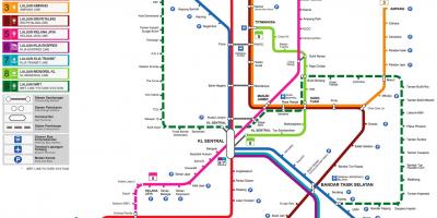 نقشہ ٹرین ملائیشیا