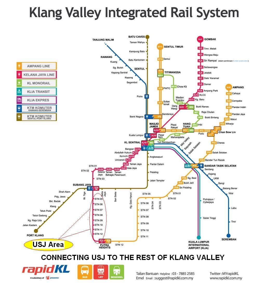 subang جیا lrt راستے کا نقشہ