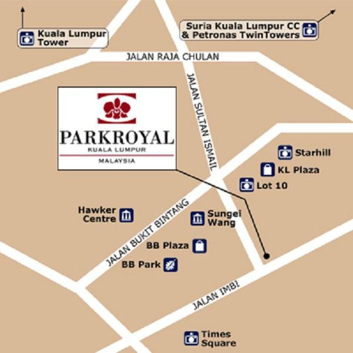 نقشہ کے parkroyal کوالالمپور