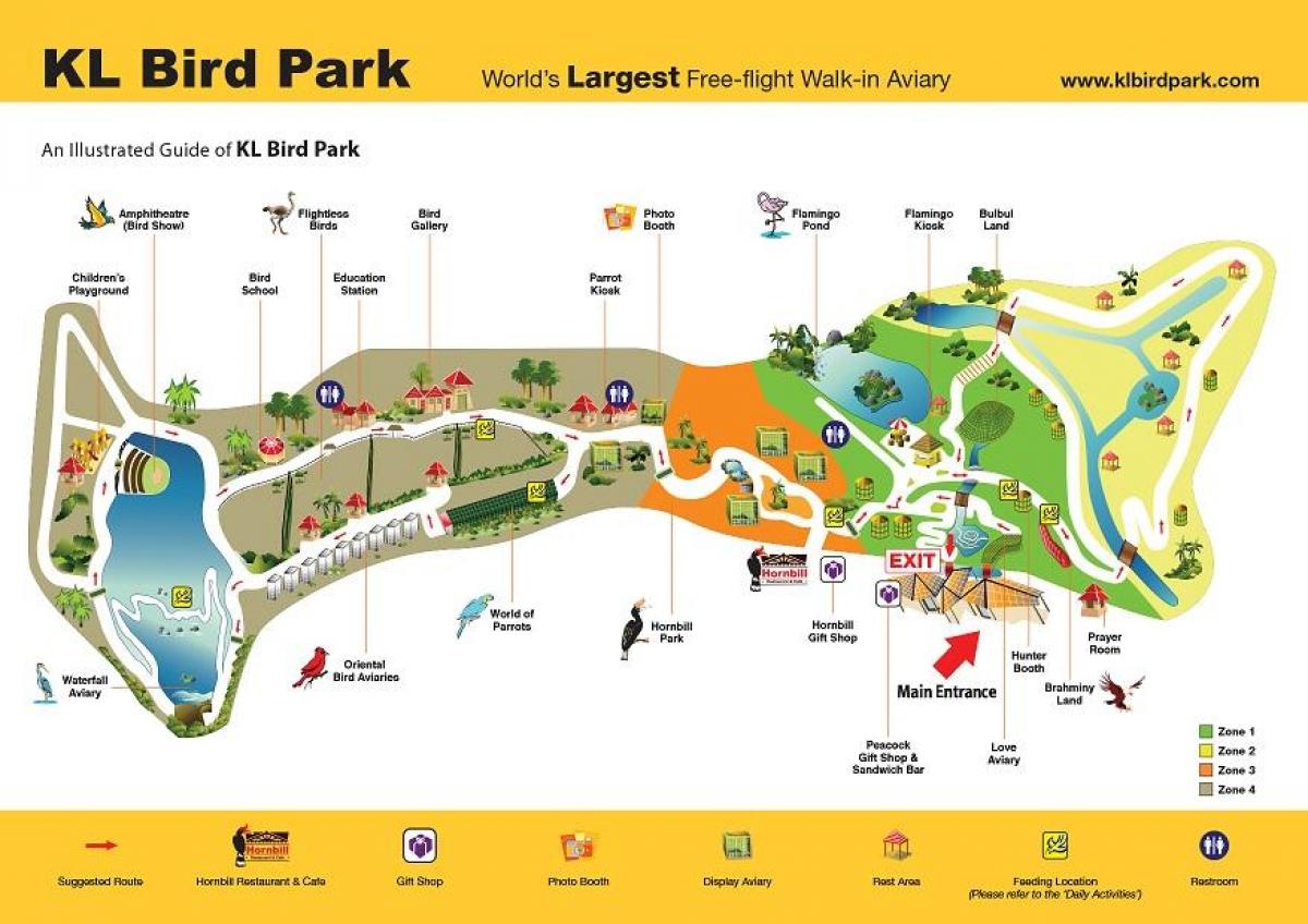 نقشہ کے برڈ پارک