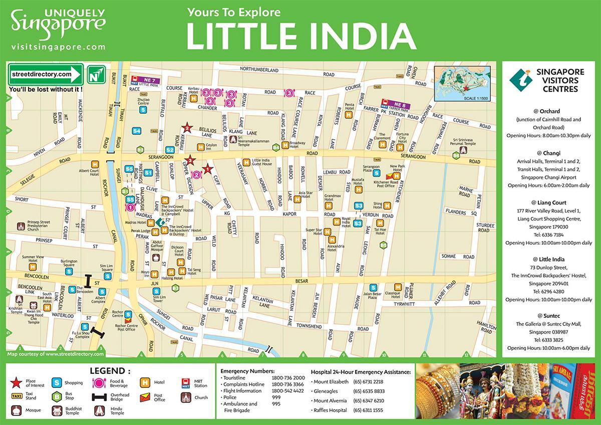 نقشہ کے چھوٹے بھارت کوالالمپور