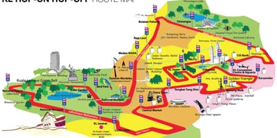 ایل ہاپ پر ہاپ آف بس کا نقشہ