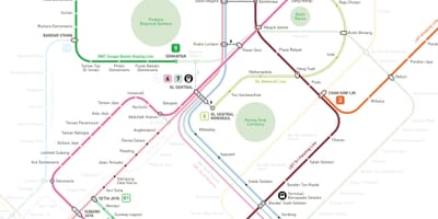 کوالالمپور mrt نقشہ 2016