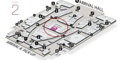 Klia2 آمد کا نقشہ