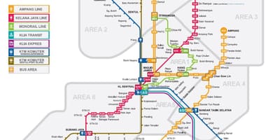 Kl مرکزی lrt نقشہ