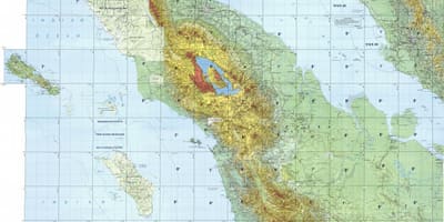 نقشہ کے کوالالمپور topographic