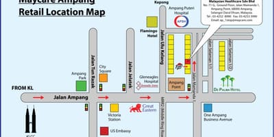 نقشہ کے ampang پارک