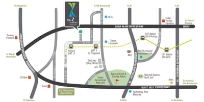 نقشہ کے bukit jalil اسٹیڈیم