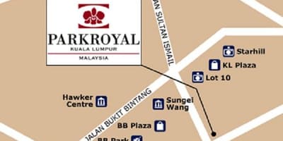 نقشہ کے parkroyal کوالالمپور